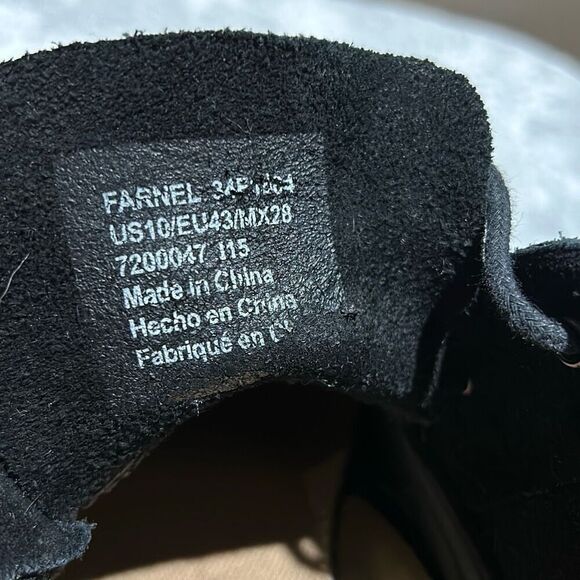 Calvin Klein Farnel Black Oily Suede boots Men’s 10 Chukka shoes main image 5